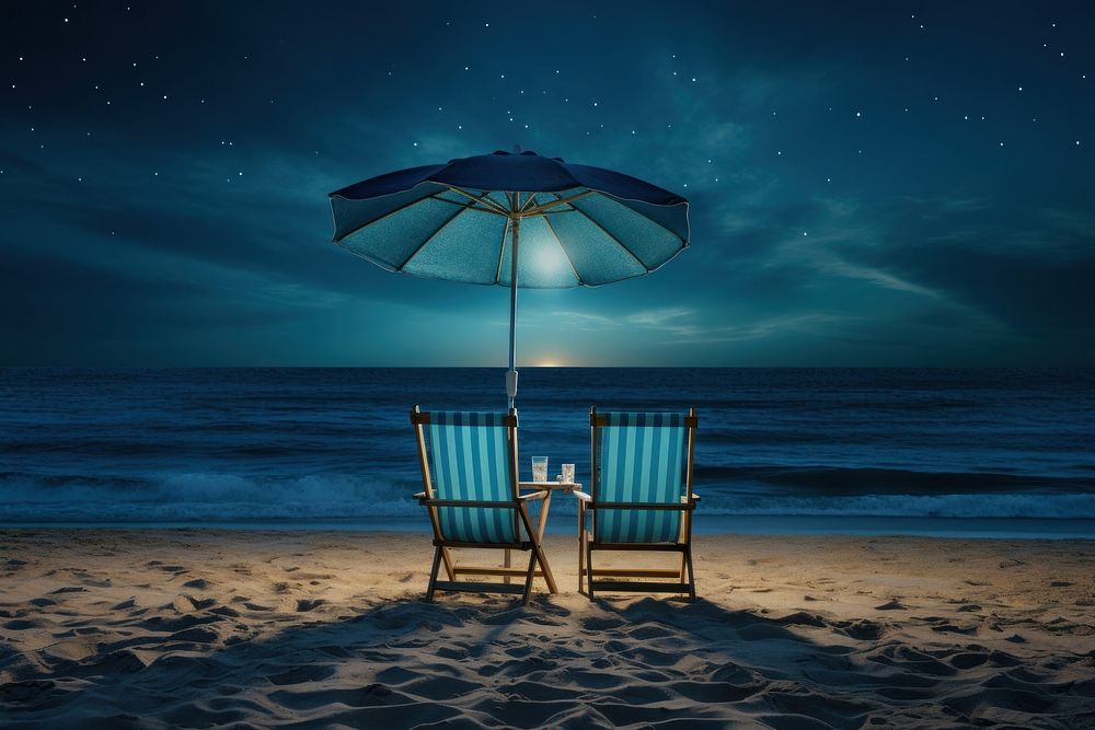 Vacation beach chair furniture. AI generated Image by rawpixel.