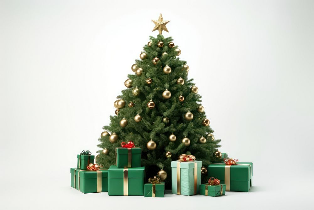 Gift christmas tree box. AI generated Image by rawpixel.