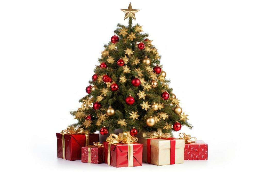 Gift christmas tree plant. AI generated Image by rawpixel.