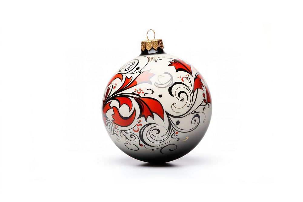 Christmas ornament pendant white background celebration. AI generated Image by rawpixel.
