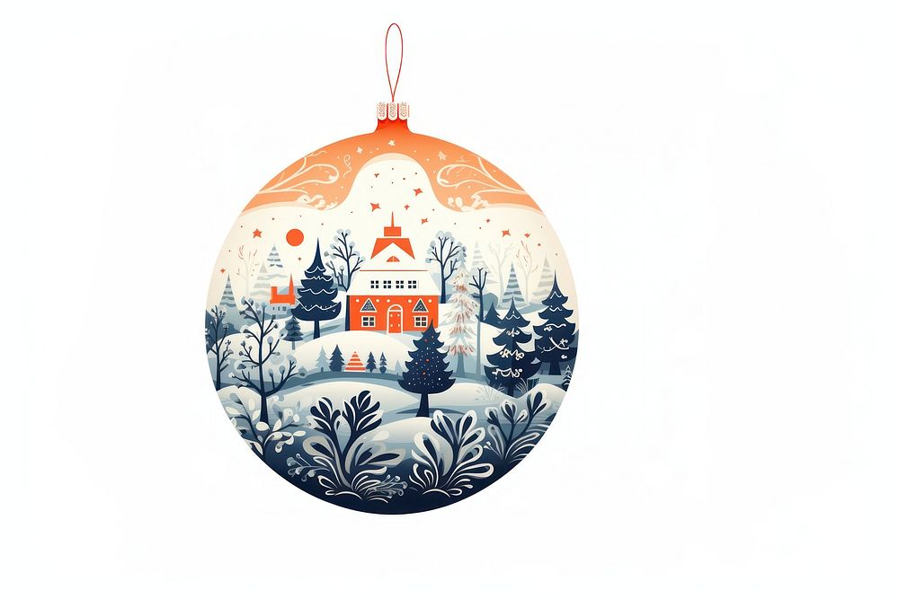 Christmas ornament art representation celebration. AI generated Image by rawpixel.