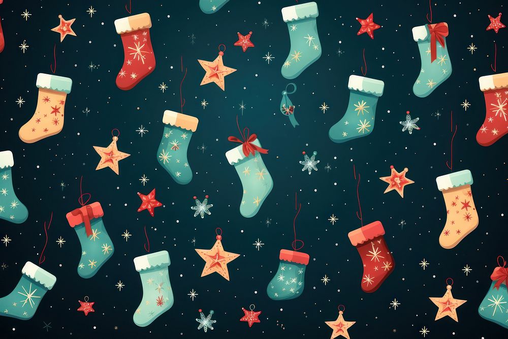 Christmas christmas sock backgrounds. AI generated Image by rawpixel.