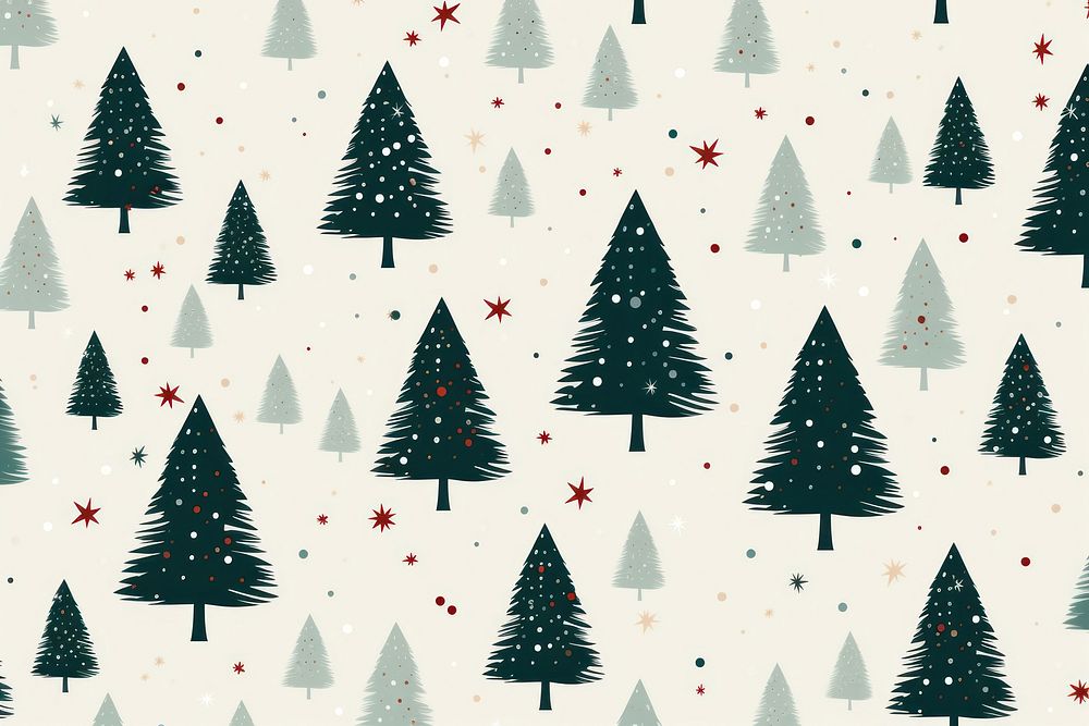 Christmas tree christmas pattern plant. AI generated Image by rawpixel.