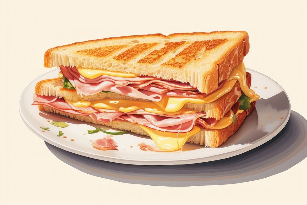 Sandwich sandwich bread food. AI generated Image by rawpixel.