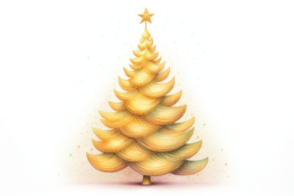 Golden christmas tree illuminated celebration creativity. AI generated Image by rawpixel.