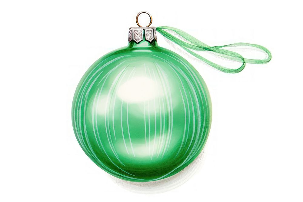 Bauble christmas jewelry green. AI generated Image by rawpixel.