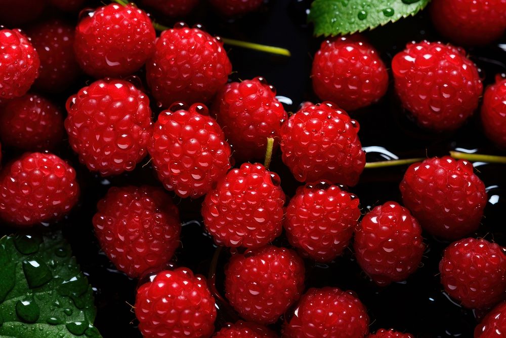 Redberries Berries backgrounds raspberry. AI generated Image by rawpixel.