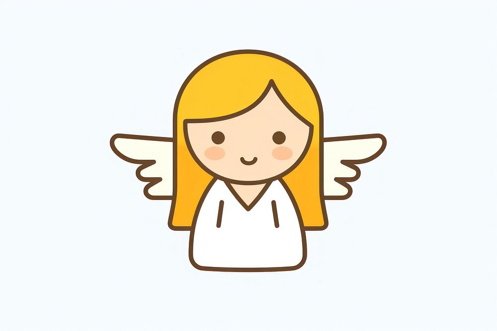 Angel cartoon angel representation. AI generated Image by rawpixel.