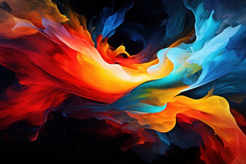 Colorful painting backgrounds abstract pattern. AI generated Image by rawpixel.