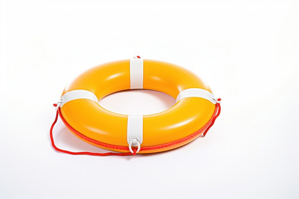 Life ring lifebuoy white background inflatable. AI generated Image by rawpixel.