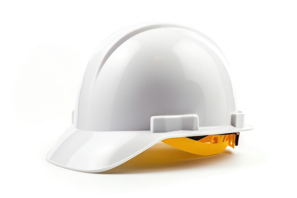 Hard hat hardhat helmet white background. AI generated Image by rawpixel.