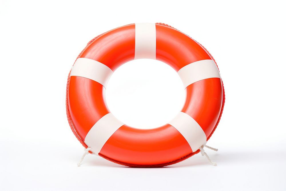 Life ring lifebuoy white background inflatable. AI generated Image by rawpixel.