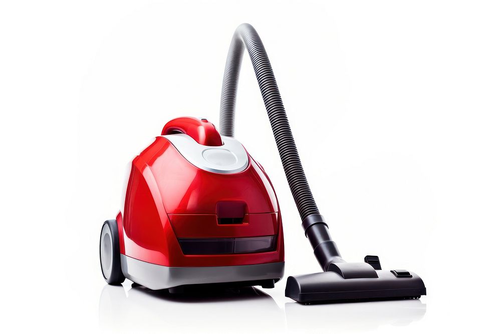 White background vacuum cleaner equipment housework. AI generated Image by rawpixel.