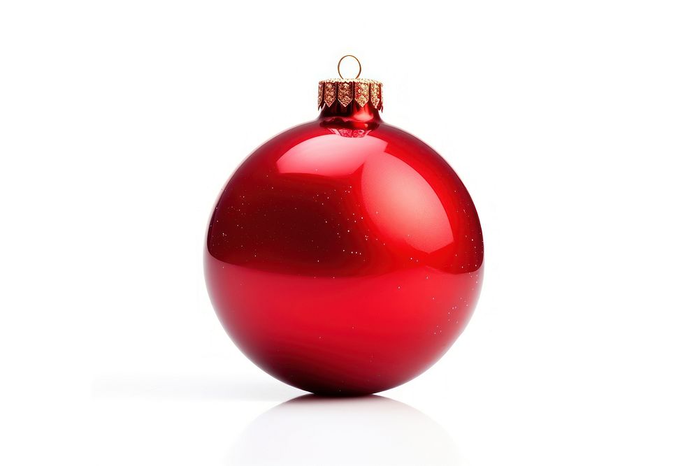 Christmas ornament lighting red white background. AI generated Image by rawpixel.