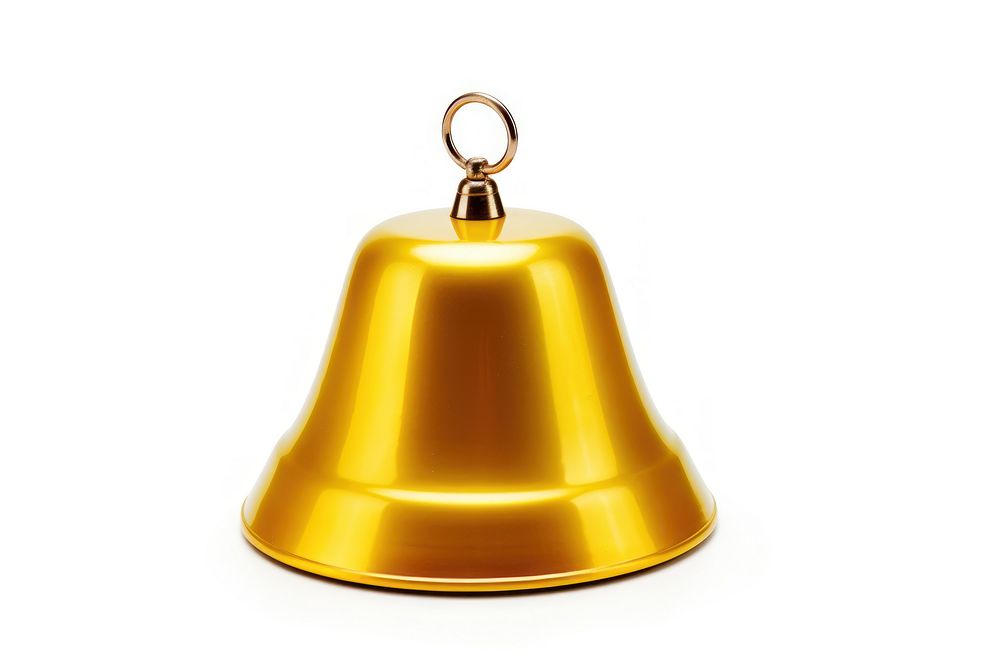 Bell Christmas bell white background lighting. AI generated Image by rawpixel.