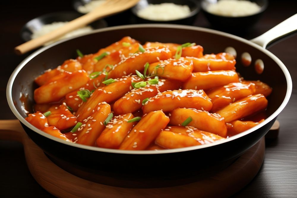 Korean Tteokbokki plate food vegetable. | Free Photo - rawpixel