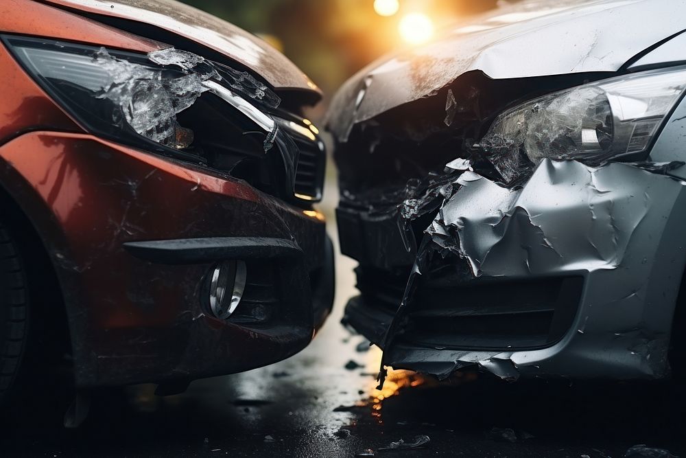 Cars accident vehicle damaged. AI generated Image by rawpixel.