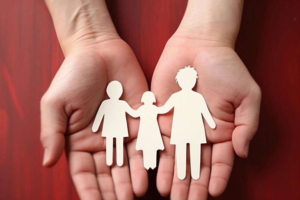 Family hand finger togetherness. AI generated Image by rawpixel.