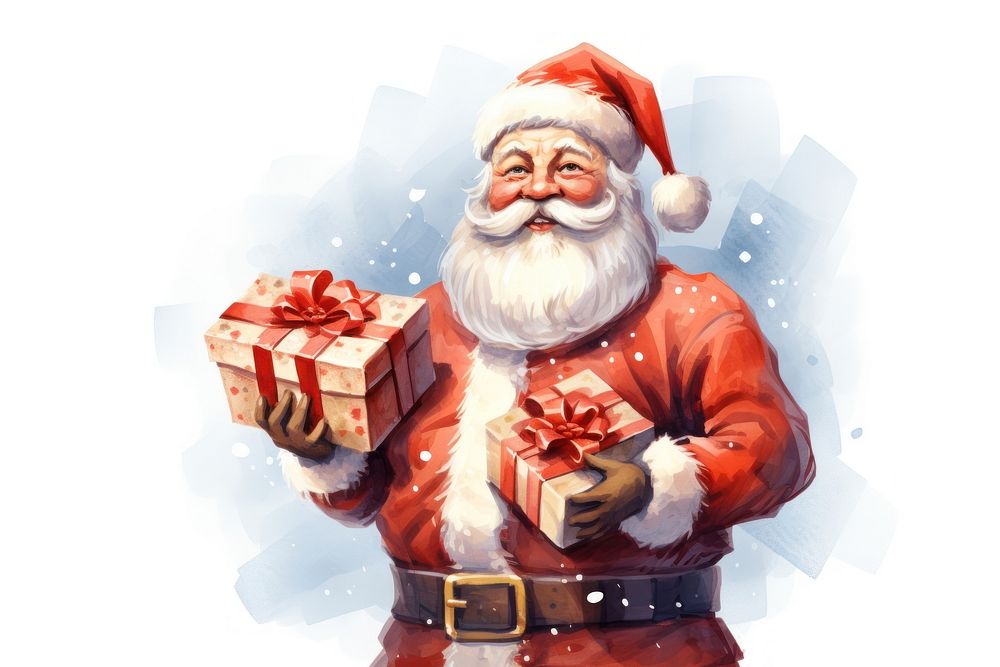 Gift christmas adult santa claus. AI generated Image by rawpixel.