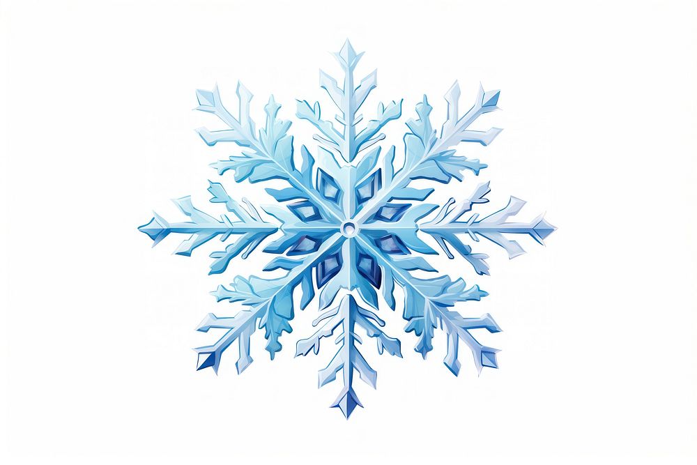 Snow flake snowflake white white background. AI generated Image by rawpixel.
