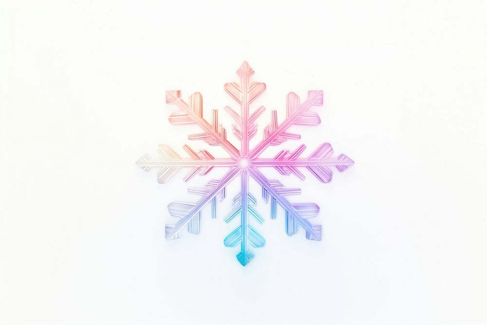 Snow flake snowflake white background creativity. AI generated Image by rawpixel.