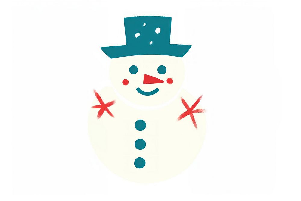 Snowman white anthropomorphic representation. AI generated Image by rawpixel.