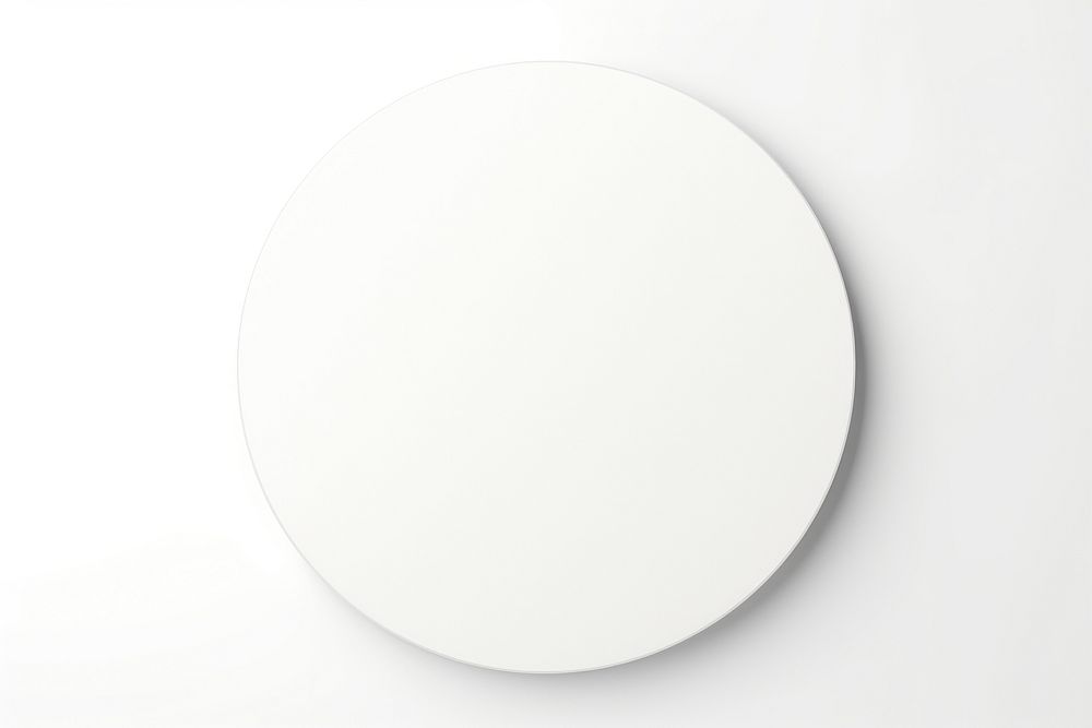 White sticker circle shape white background simplicity porcelain. AI generated Image by rawpixel.