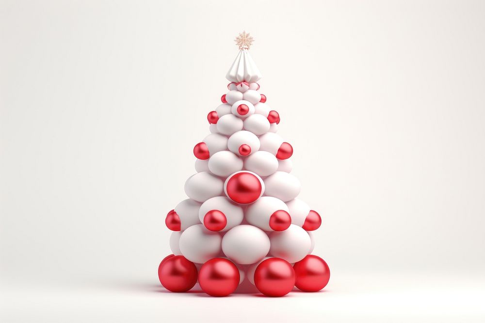 Christmas tree christmas red christmas tree. AI generated Image by rawpixel.