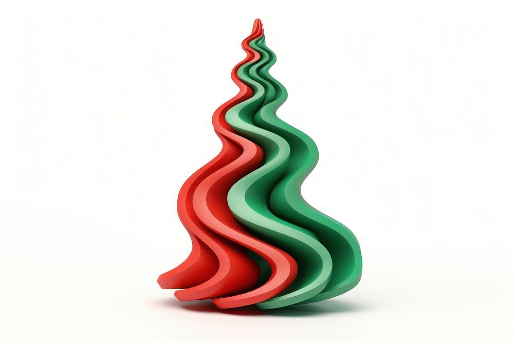 Christmas tree christmas red white background. AI generated Image by rawpixel.