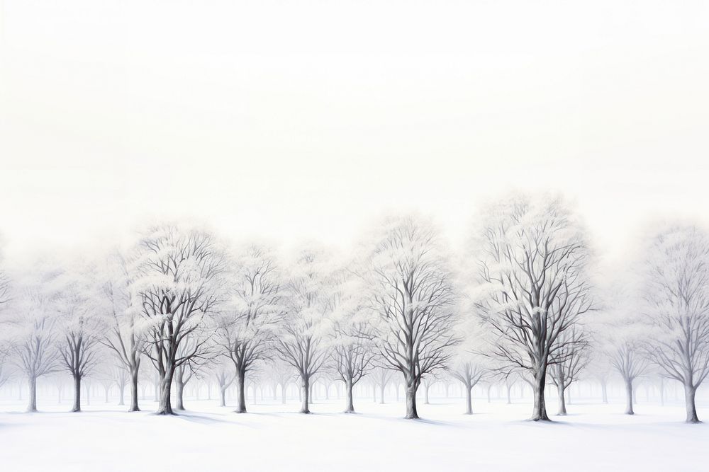 Winter tree backgrounds landscape. AI generated Image by rawpixel.