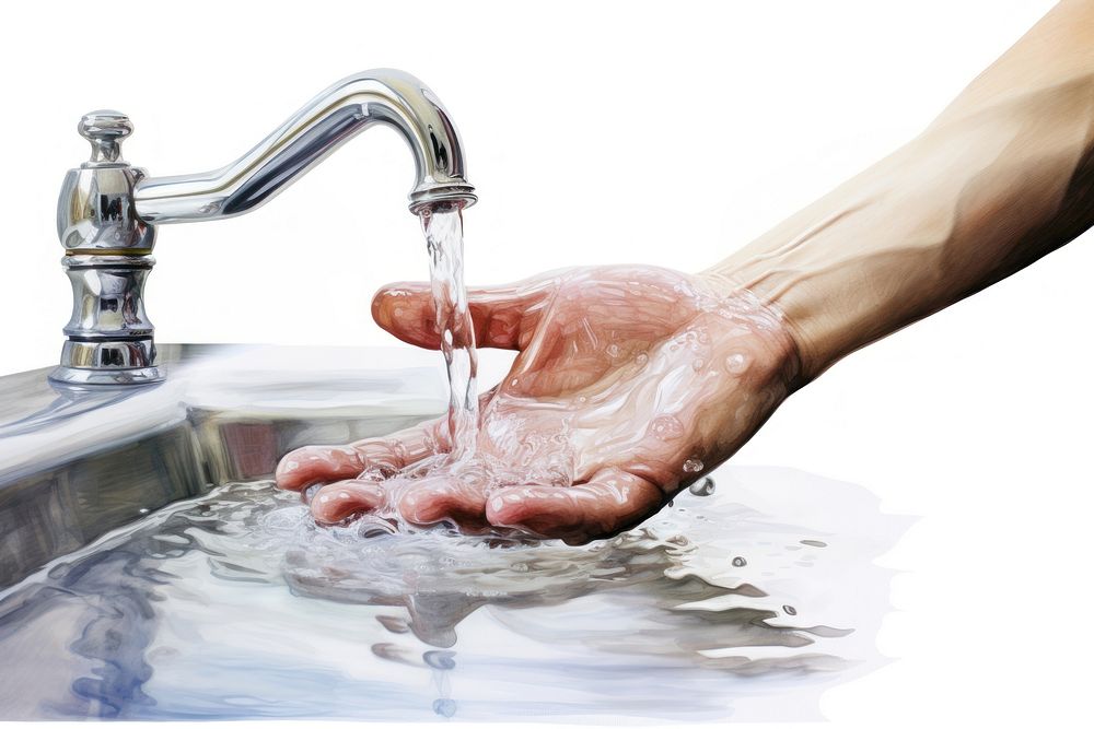 Washing sink hand washing hands. AI generated Image by rawpixel.