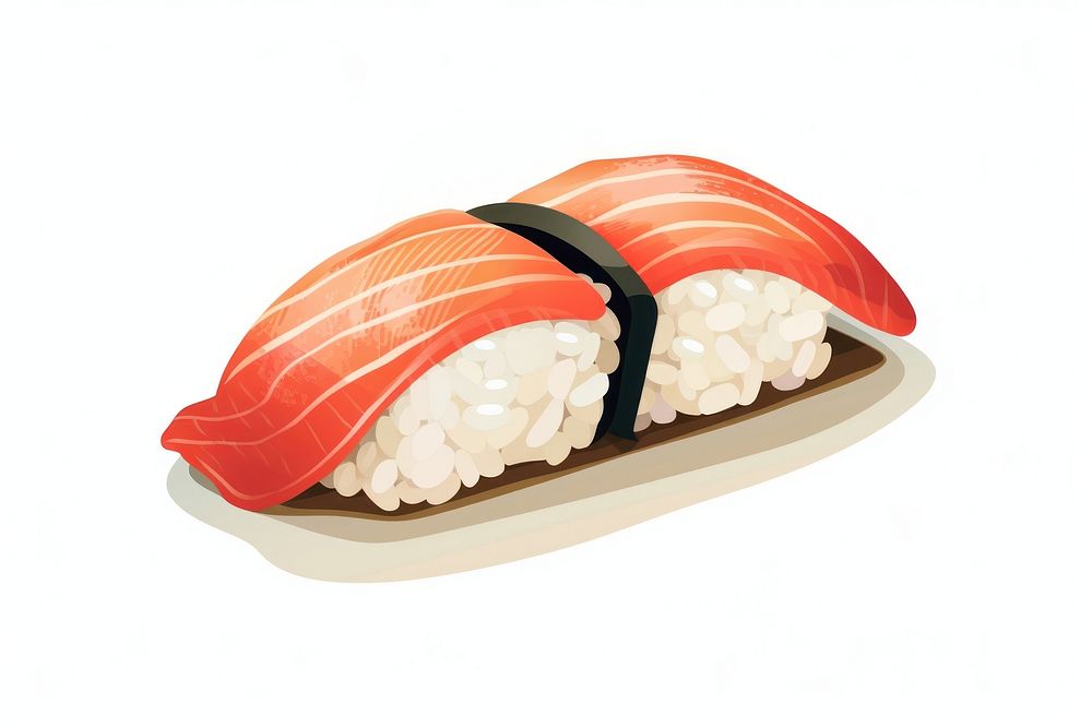 Nigiri sushi rice food meal. AI generated Image by rawpixel.
