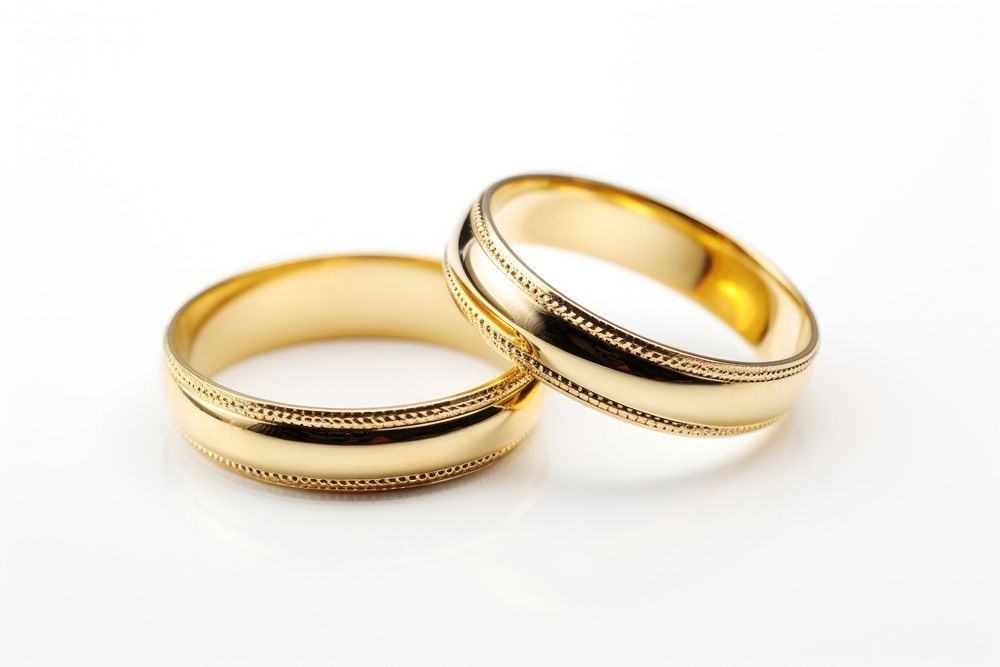Wedding rings gold jewelry locket. AI generated Image by rawpixel.