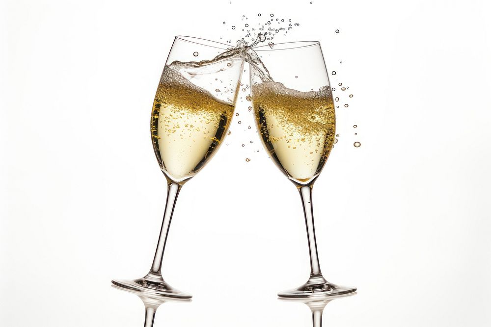 Champange glass splashing cocktail. AI generated Image by rawpixel.