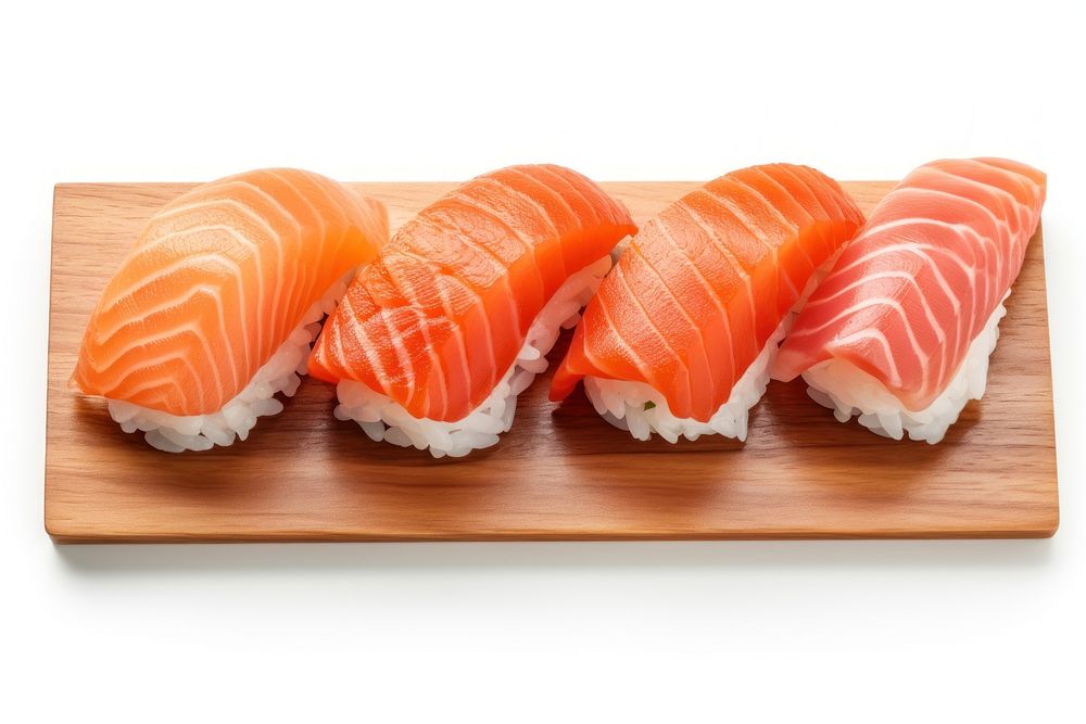 Nigiri sushi seafood salmon dish. AI generated Image by rawpixel.
