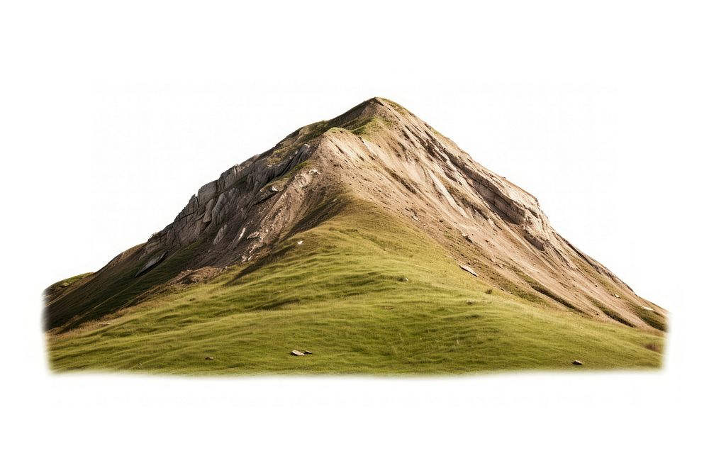 A mountain hill landscape grassland outdoors. AI generated Image by rawpixel.