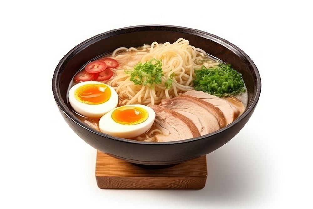 Delicious ramen bowl food meal. AI generated Image by rawpixel.