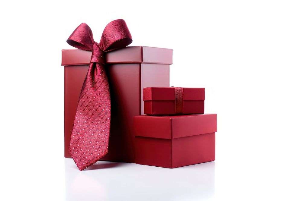 A father present box gift red tie. AI generated Image by rawpixel.