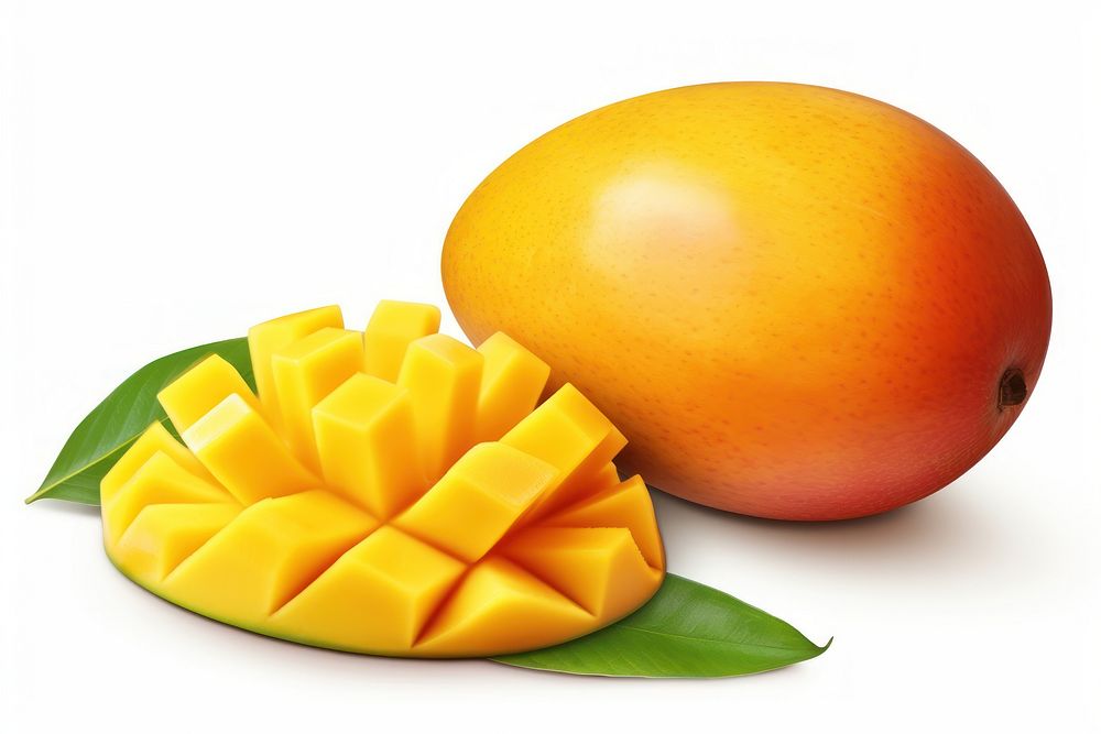 Tropical mango fruit slice juicy. AI generated Image by rawpixel.