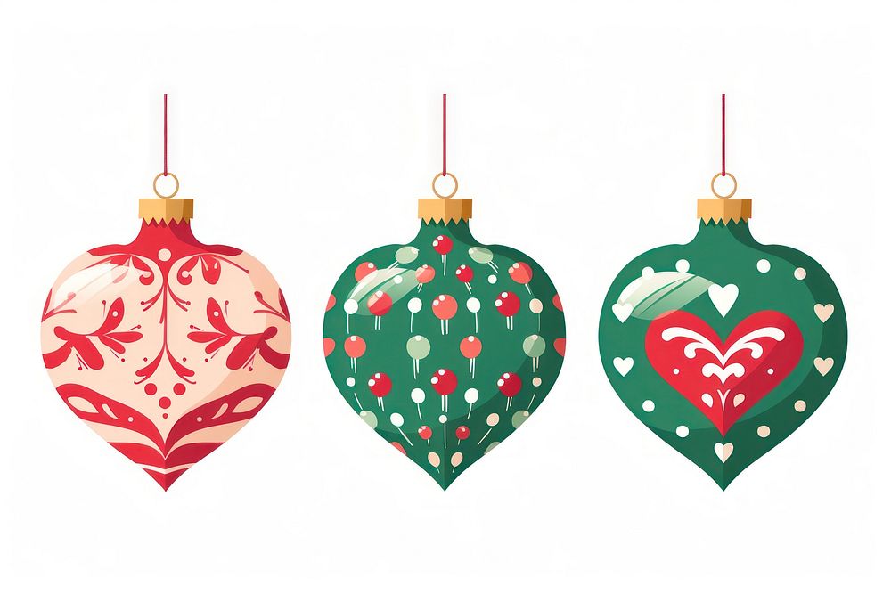 Christmas ornaments christmas cartoon shape. AI generated Image by rawpixel.