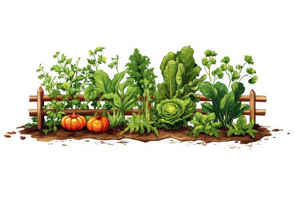 Vegetable garden outdoors plant herbs. AI generated Image by rawpixel.
