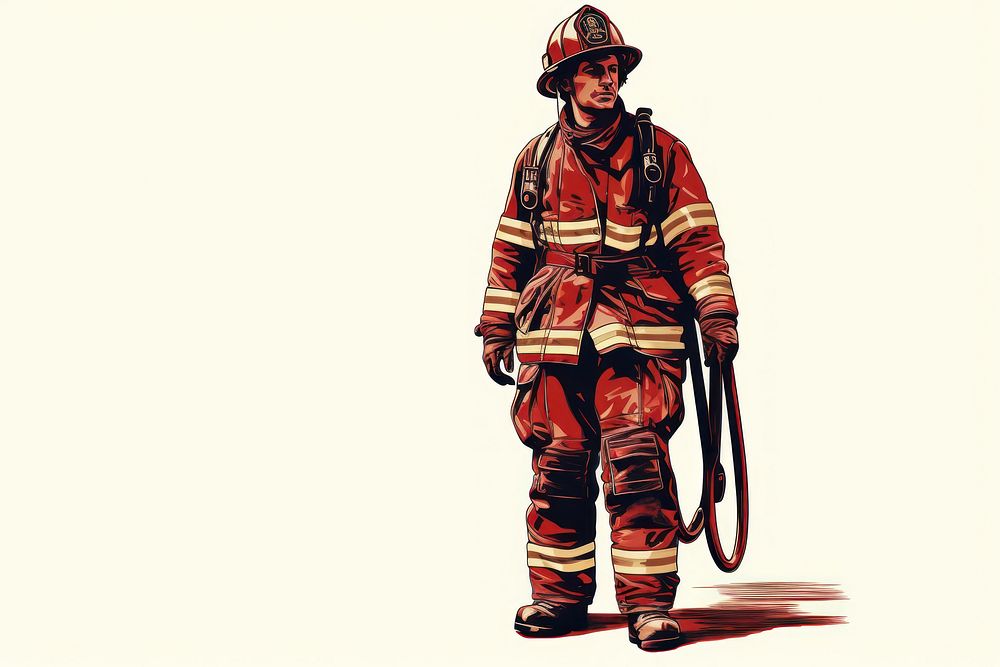Firefighter adult architecture protection. AI generated Image by rawpixel.