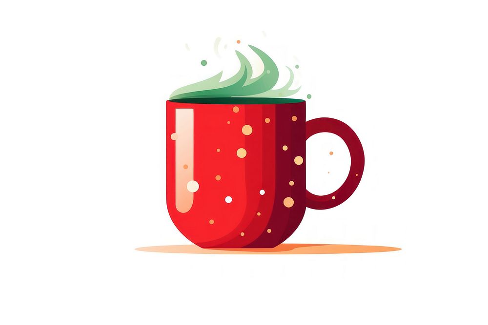 Coffee mug drink cup red. AI generated Image by rawpixel.