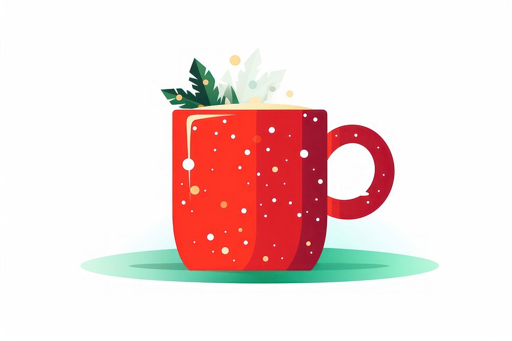Coffee mug drink cup red. AI generated Image by rawpixel.