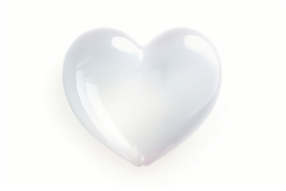 White soap bubble heart white background dishware. AI generated Image by rawpixel.