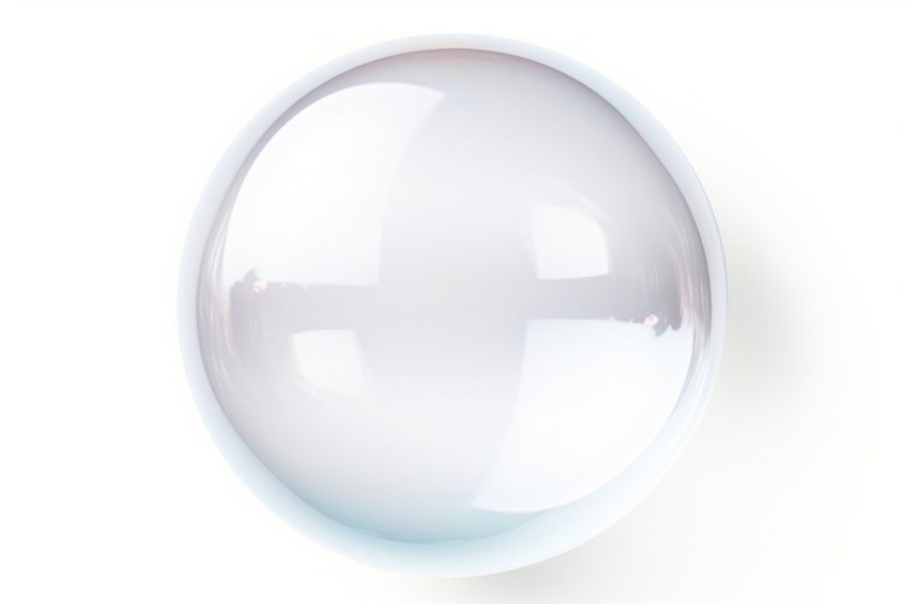 White soap bubble sphere white background transparent. AI generated Image by rawpixel.