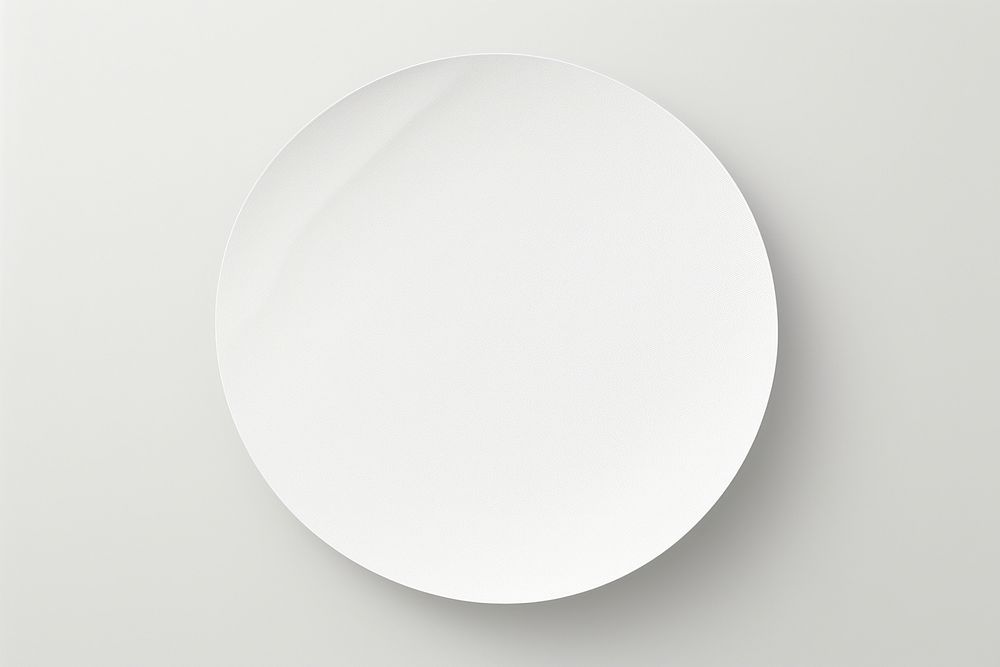 Sticker glossy paper texture circle shape white. AI generated Image by rawpixel.