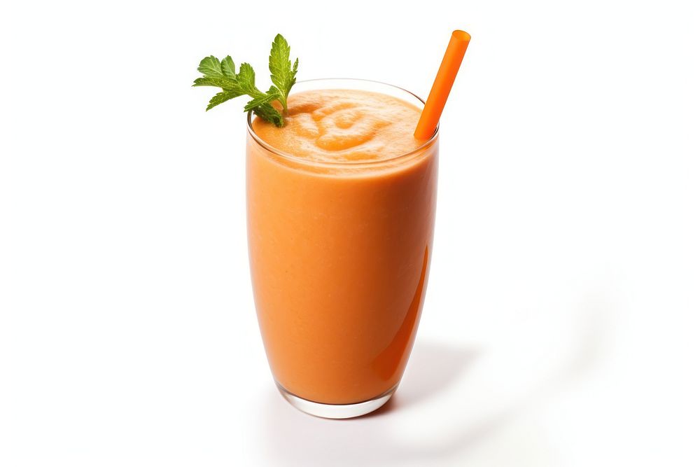 Carrot smoothie juice drink herbs. AI generated Image by rawpixel.