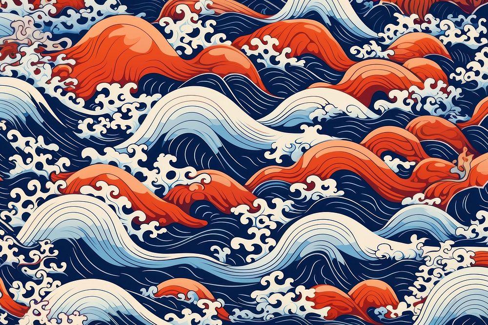Wave pattern backgrounds outdoors. AI generated Image by rawpixel.