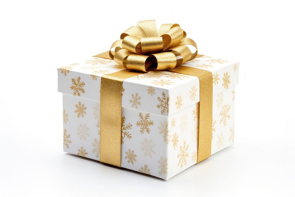 Chrismas present white gift box. AI generated Image by rawpixel.